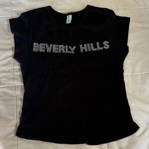 Beverly Hills Women's Black Tee
